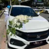 New Graceful White Lily Wedding Car Decoration 1